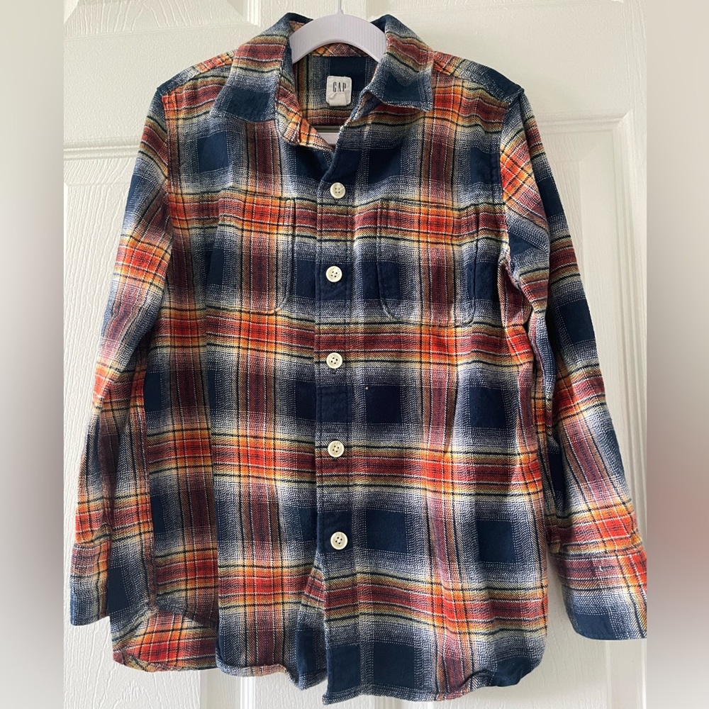 Gap Flannel Boys Polo